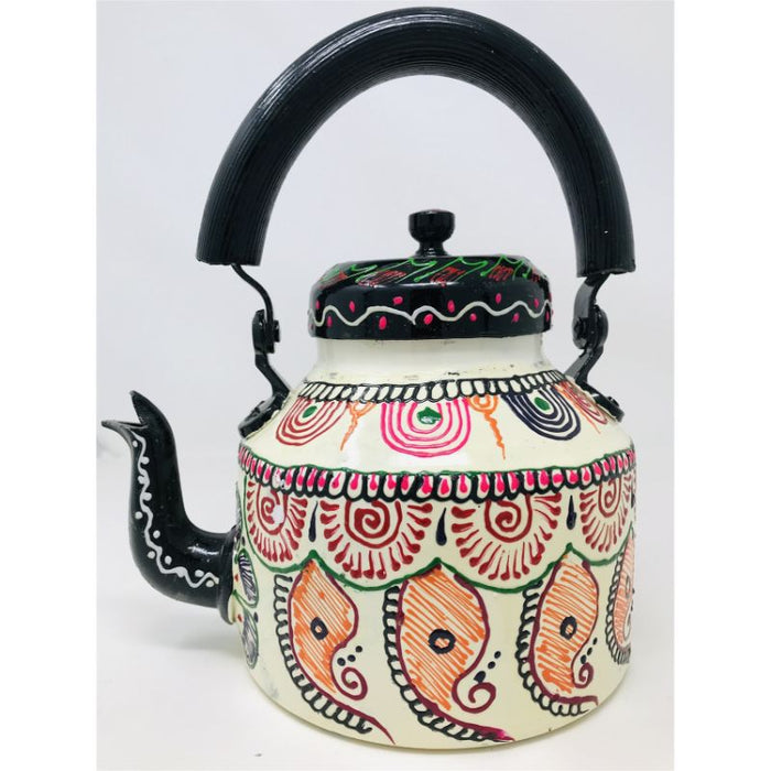Tea kettle - Beautifully Hand Painted with Traditional Rajasthani/ Mughal Art