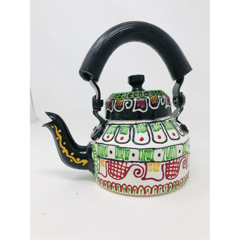 Tea kettle - Beautifully Hand Painted With Traditional Rajasthani/ Mughal Art