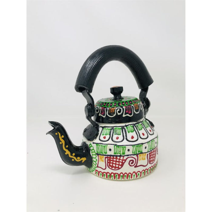 Tea kettle - Beautifully Hand Painted With Traditional Rajasthani/ Mughal Art