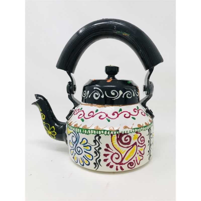 Tea kettle - Beautifully Hand Painted With Traditional Rajasthani/ Mughal Art