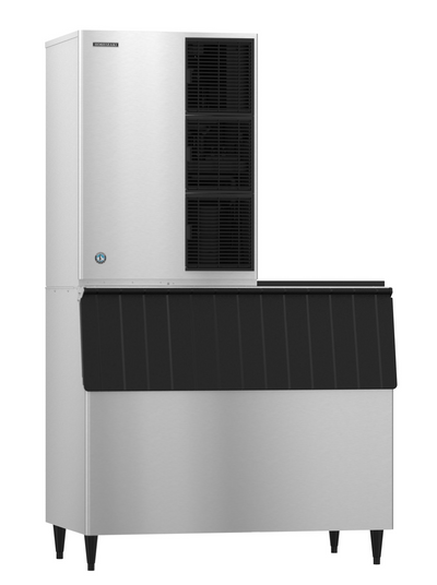 Stainless steel Hoshizaki KM-1340MAJ ice maker for restaurants and bars