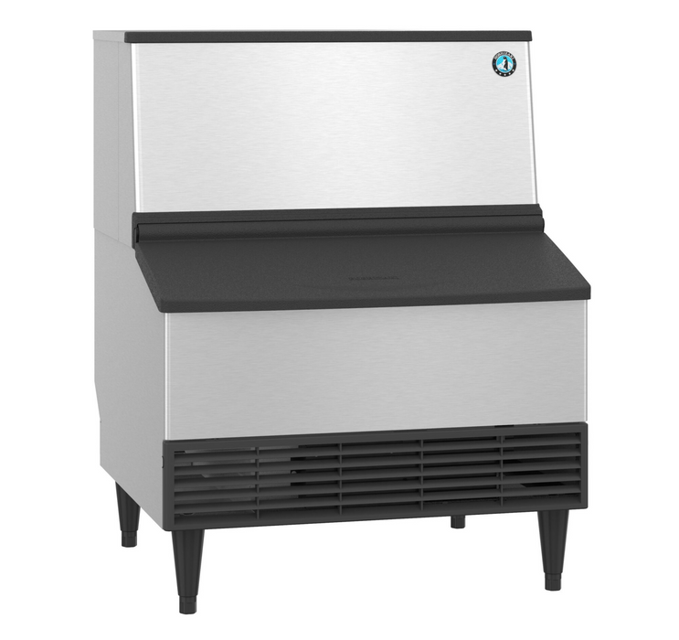 Air-cooled Hoshizaki KM-301BAJ ice maker producing 290 lbs of crescent cubes daily