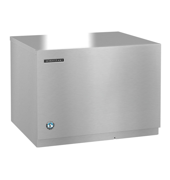 Commercial-grade Hoshizaki KMD-505MRJZ crescent cuber icemaker producing 560 lbs of ice per day