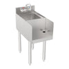 Krowne 18-12BD Silver Series Blender Dump Sink - 12"W x 22.5"D