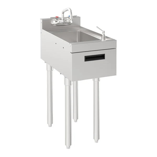 Krowne 18-12DST Silver Series Hand Sink with Soap and Towel - 12"W x 22.5"D