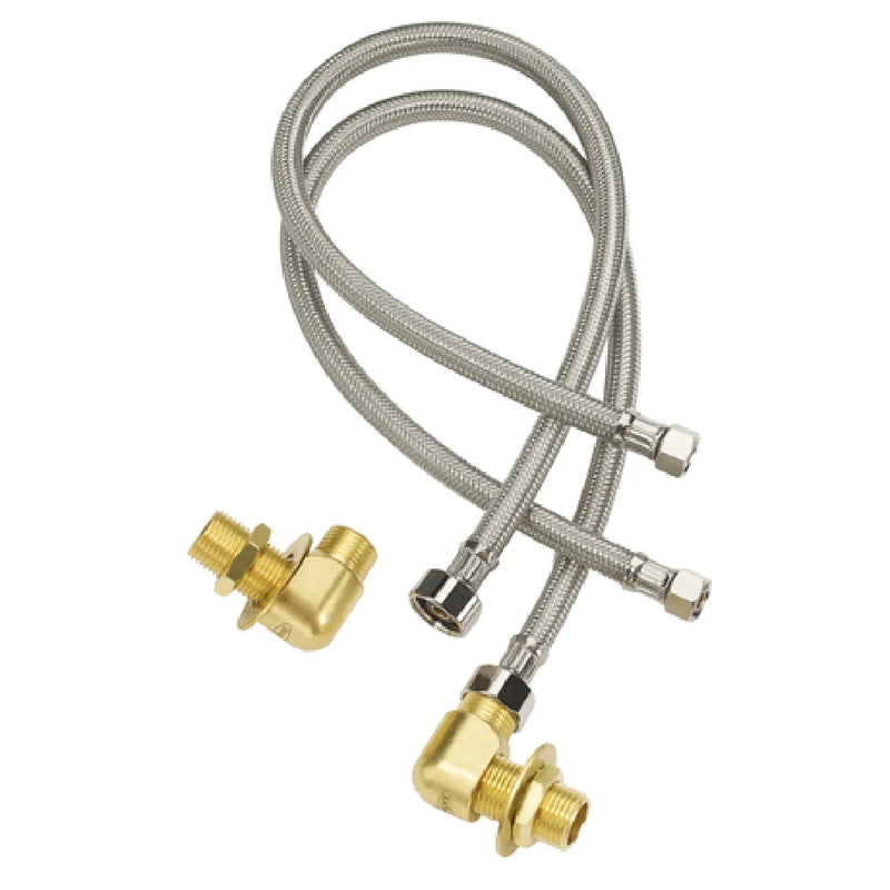 Krowne 21-193L Royal Series Flexible Water Line Kit with Heavy-Duty Wall Mounting Kit