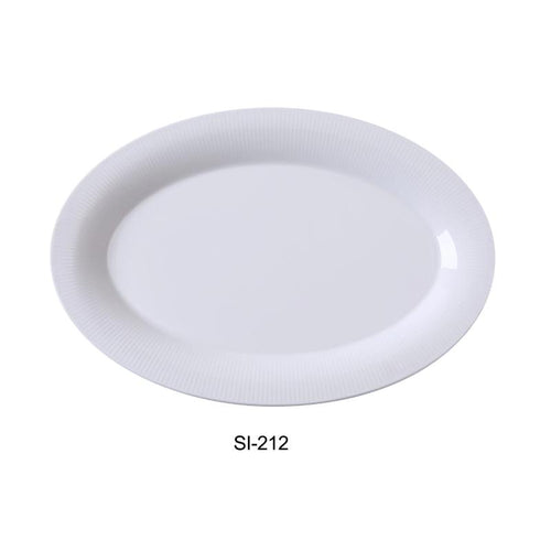 Yanco SI-212 Siena Collection Platter, Bone White, Porcelain (1Dz)