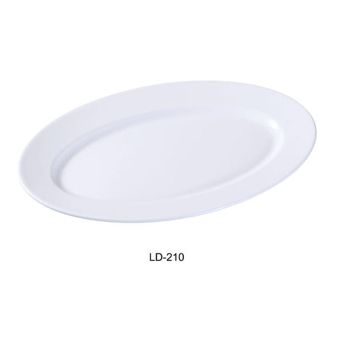 Yanco LD-210 Platter, Porcelain, Bone White (2Dz)