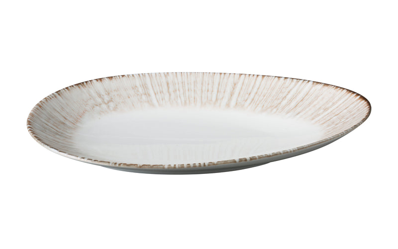 Yanco Legna Chinaware Deep Oval Plate ( Pack Of 12 )