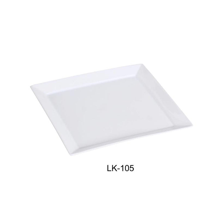 Yanco LK-105 5.25″ Square Plate, Porcelain, Bone White (3Dz)