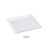 Yanco LK-107 7.25″ Square Plate, Porcelain, Bone White (3Dz)