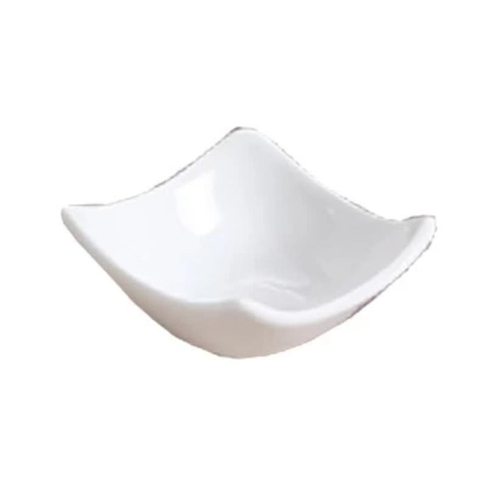 Yanco LK-303 3″ Square Sauce Dish, Porcelain, Bone White (4Dz)