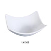 Yanco LK-308 8″ Square Salad/Soup Bowl, 25-Ounce, Porcelain, Bone White (2Dz)