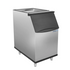 Lunar Ice Professional Stainless Steel Ice Holding Bin with Black Trim