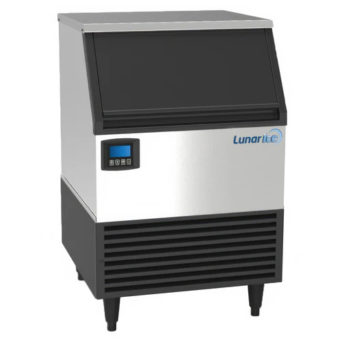Lunar Ice Commercial Self-Contained Ice Machine in Stainless Steel & Black