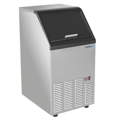 Lunar Ice Commercial Self-Contained Ice Machine in Stainless Steel & Black