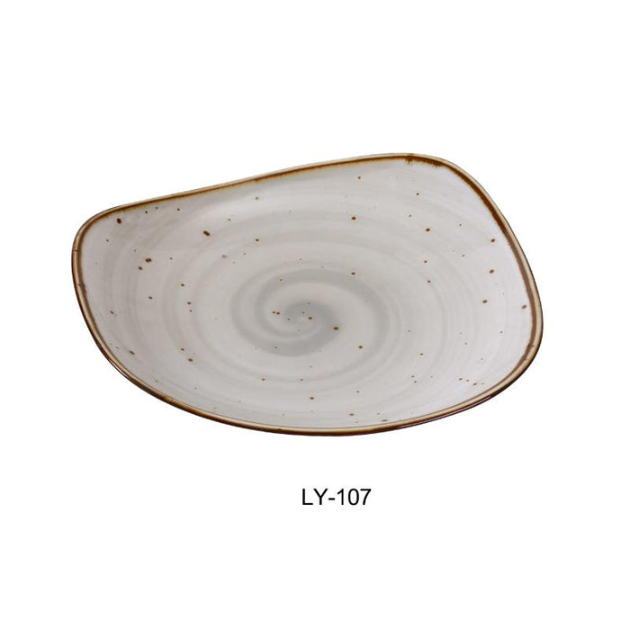 Yanco LY-107 Lyon Collection 7.25″ Plate, Reactive Glaze (3Dz)