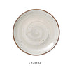 Yanco LY-1112 Lyon  Coupe Plate, Reactive Glaze, China, Beige (1Dz)