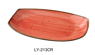 Yanco Lyon 13" Rectangular Chinaware Plate ( Pack Of 12 )