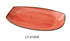 Yanco Lyon 13" Rectangular Chinaware Plate ( Pack Of 12 )