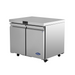 Commercial stainless steel Atosa 36″ undercounter freezer with R290 refrigerant