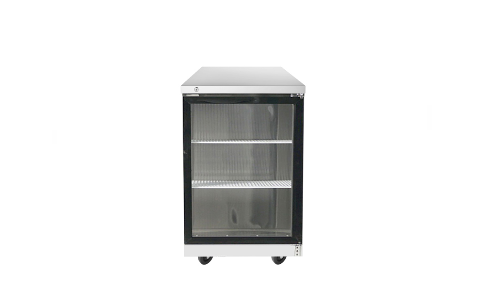Atosa MBB23GGR 23″ stainless steel back bar cooler with glass door