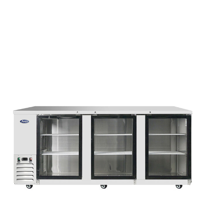 ATOSA MBB90GGR — 90″ Back Bar Cooler with Glass Doors