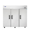 Atosa MBF8006GR Top-Mount Reach-In Refrigerator | 64.9 Cu. Ft. Stainless Steel Commercial Fridge