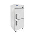 Atosa MBF8007GR Top-Mount Reach-In Freezer | 21.4 Cu. Ft. Stainless Steel Commercial Freezer side view