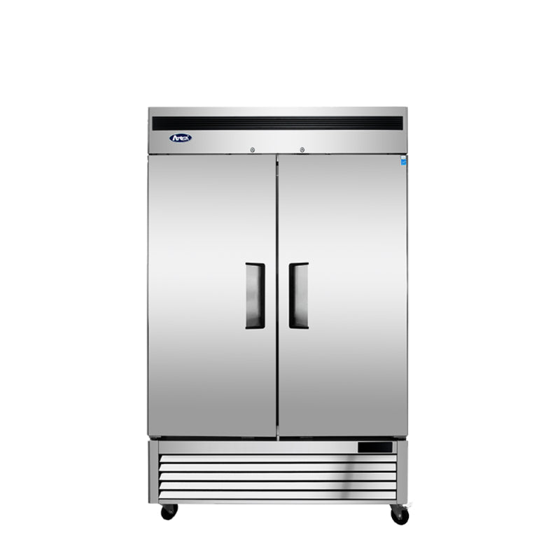 Atosa MBF8507GR Two-Door Reach-In Refrigerator, Front View