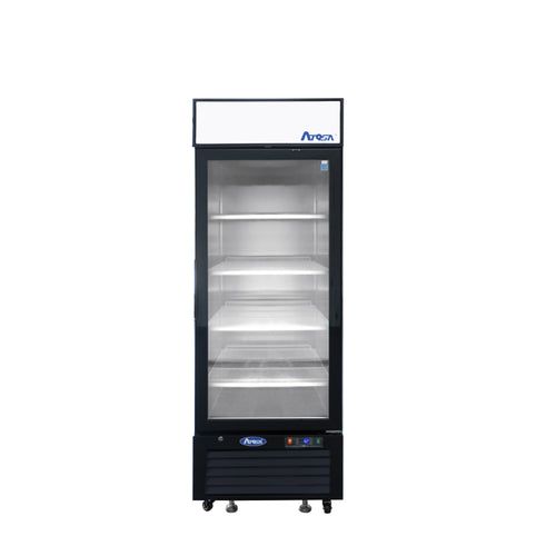 ATOSA MCF8722GR — Black Cabinet One (1) Glass Door Merchandiser Cooler