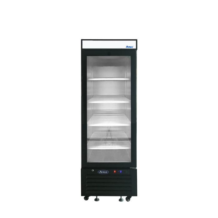 ATOSA MCF8726GR — Black Cabinet One (1) Glass Door Merchandiser Cooler