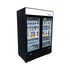 ATOSA MCF8733GR — Black Cabinet Two (2) Glass Door Merchandiser Cooler