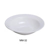Yanco MM-32 4 3/4" Fruit Bowl, Embossed Pattern Bone, White Durable China 3.5 Oz, Pack of 36 (3 Dz)