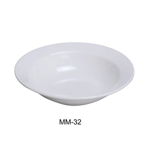 Yanco MM-32 4 3/4" Fruit Bowl, Embossed Pattern Bone, White Durable China 3.5 Oz, Pack of 36 (3 Dz)