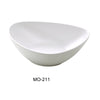 Yanco MO-211 Moderne 11" Deep Triangle/Pasta Plate, 60 OZ, White, Melamine Pack of 12 ( 1 Dz )