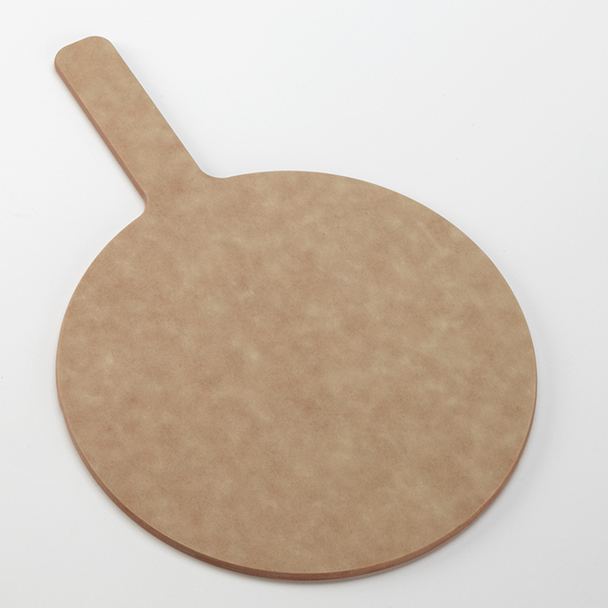American MetalCraft round pressed wood pizza peel in natural finish