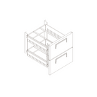 Atosa MPF8205227001 Stainless Steel Drawer Kits for Pizza Prep Tables | Commercial Kitchen Storage