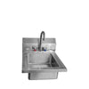 Discontinued - ATOSA MRS-HS-14(W) - 14″ Hand Sink with Wrist Blade Handles (For Reference Only)