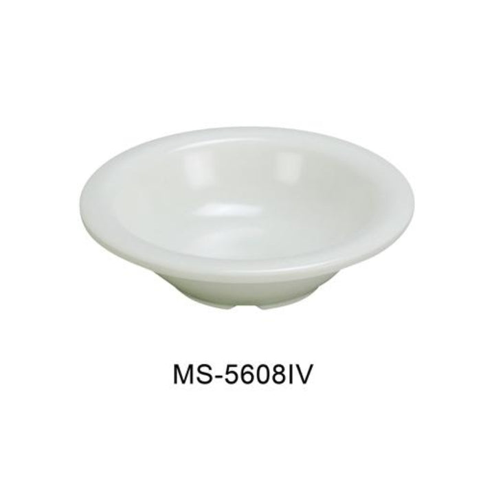 Yanco MS-5608IV Mile Stone Salad Bowl, 8 OZ Capacity, 1.5" Height, 6.25" Diameter, Melamine, Ivory Color, Pack of 48 ( 4 Dz )