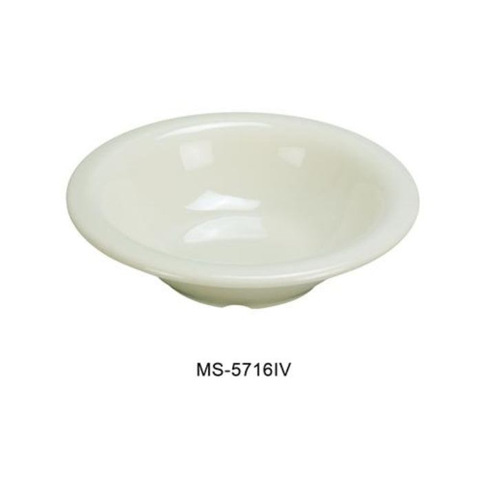 Yanco MS-5716IV Mile Stone Soup Bowl, 16 OZ Capacity, 1.75" Height, 7.5" Diameter, Melamine, Ivory Color, Pack of 48 ( 4 Dz )