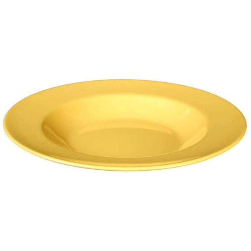 Yanco MS-5811YL Mile Stone Pasta Bowl, 16 OZ Capacity, 1.5" Height, 11" Diameter, Melamine, Yellow Color, Pack of 24 ( 2 Dz )