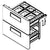 Atosa USA MSF3610227A00 Field Installable Drawer Cartridge Kit for Prep Table, Per Door Section