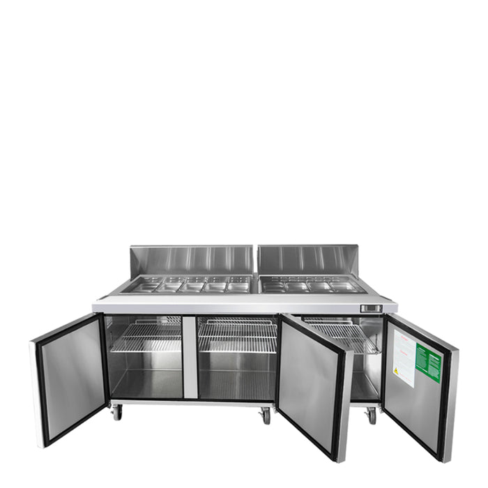 ATOSA MSF8304GR — 72″ Refrigerated Standard Top Sandwich Prep. Table
