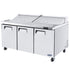 ATOSA MSF8304GR — 72″ Refrigerated Standard Top Sandwich Prep. Table