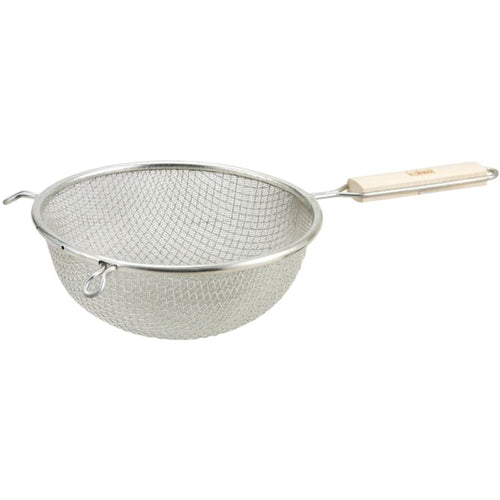 Winco MSTF-6D 6-1/4" Double Mesh Strainer, Fine, Tin (Price/Piece)