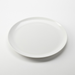 American MetalCraft melamine pizza plate with curved edges in bright white