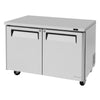 Turbo Air MUF-48-N M3 undercounter Freezer Two Section, 12.2 cu.ft.