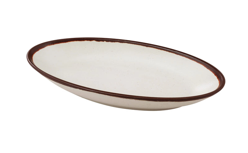 Yanco Nature Art 10 1/2" Deep Oval Melamine Plate ( Pack Of 24 )