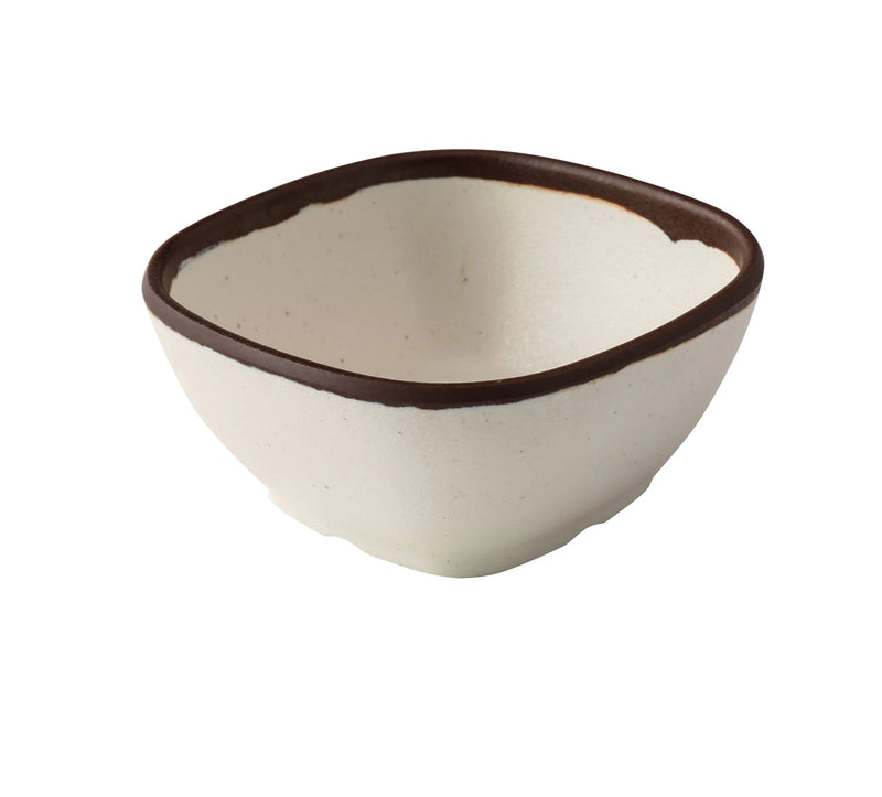 Yanco Nature Art 10 oz Square Melamine Miso Soup Bowl ( Pack Of 48 )